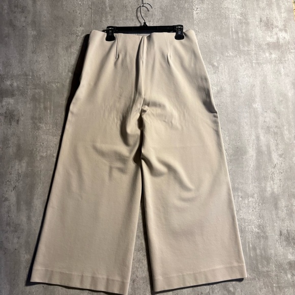 Chico's Cream Wide Leg Trousers - Picture 4 of 4